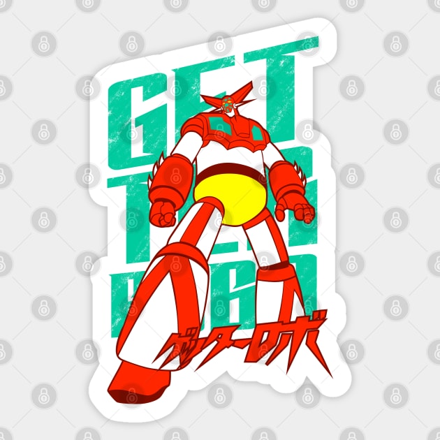 097 Shin Getter Robo Sticker by Yexart